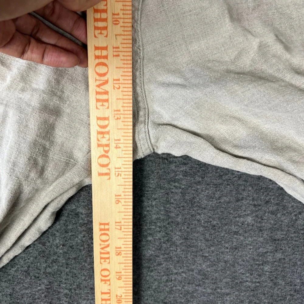 Vintage GAP 100% Linen Pants Mens 31 (Actual 30x26) Gray Straight Leg Trousers